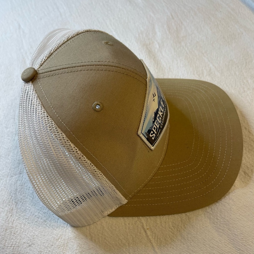 Speckle Bellies Clothing Company Tan SnapBack Mesh Cap - Picture 3 of 9